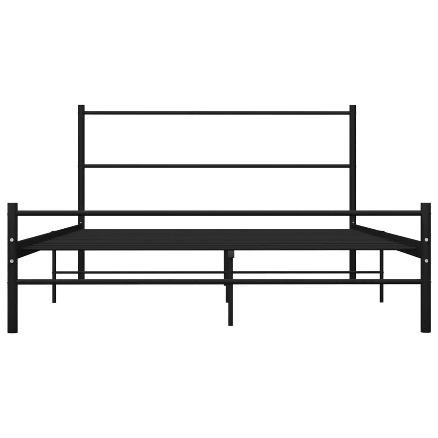 Bedframe Metaal 120 x 200 cm Zwart