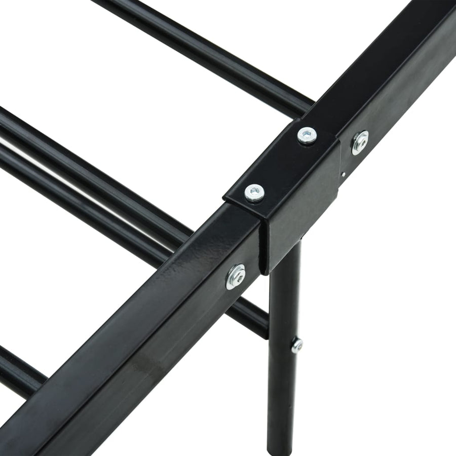 Bedframe Metaal 120 x 200 cm Zwart