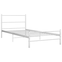 Bedframe Metaal 90 x 200 cm Wit