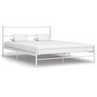 Bedframe metaal 120x200 cm wit