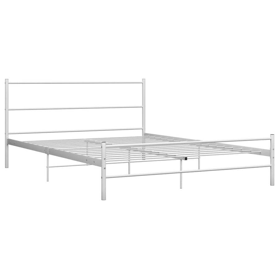 Bedframe Metaal 140 x 200 cm Wit