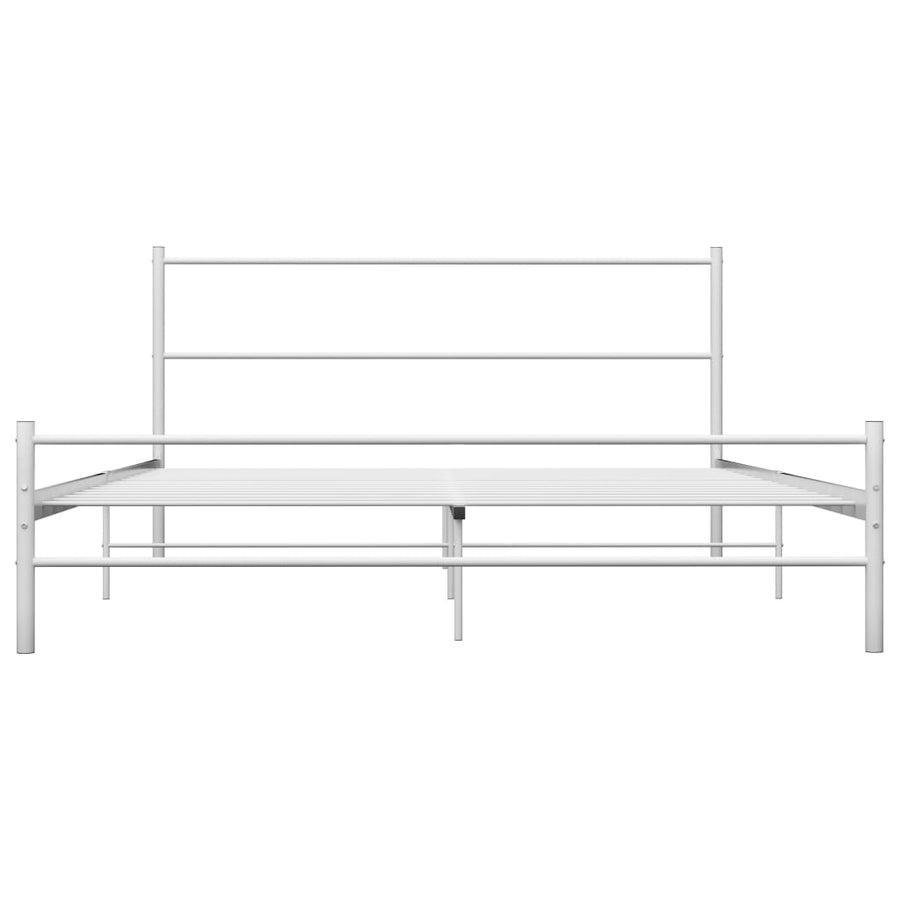 Bedframe Metaal 140 x 200 cm Wit