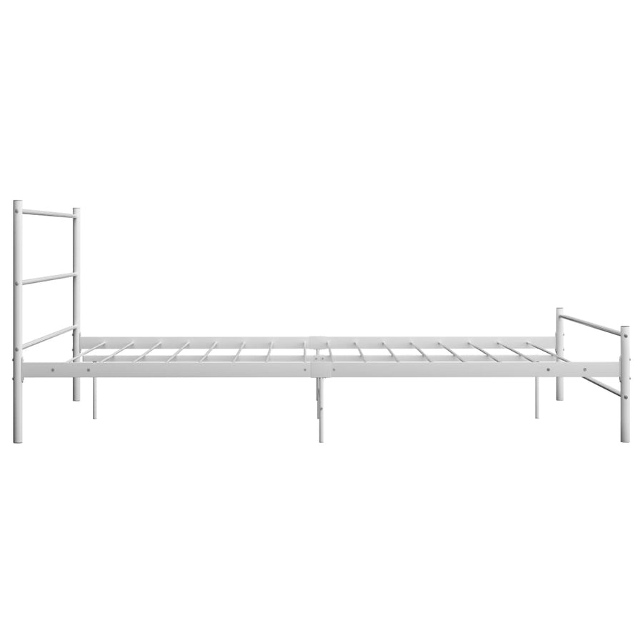 Bedframe Metaal 140 x 200 cm Wit