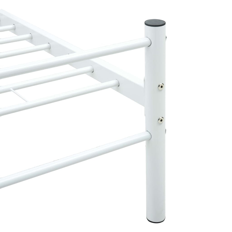Bedframe Metaal 140 x 200 cm Wit