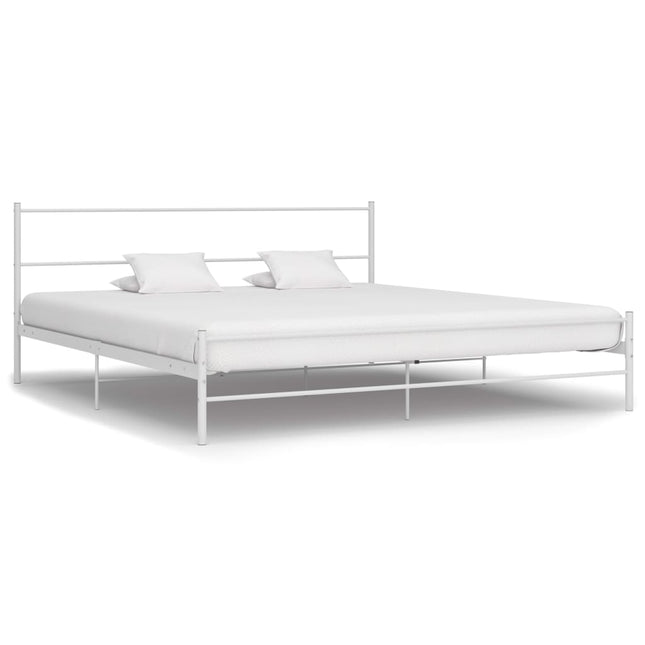 Bedframe Metaal 160 x 200 cm Wit