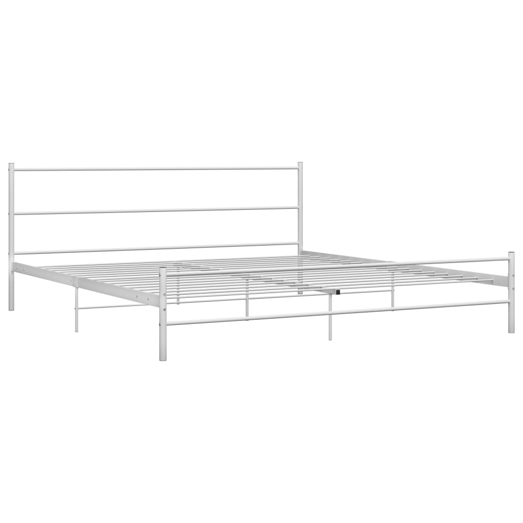 Bedframe Metaal 160 x 200 cm Wit