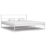 Bedframe metaal 180x200 cm wit