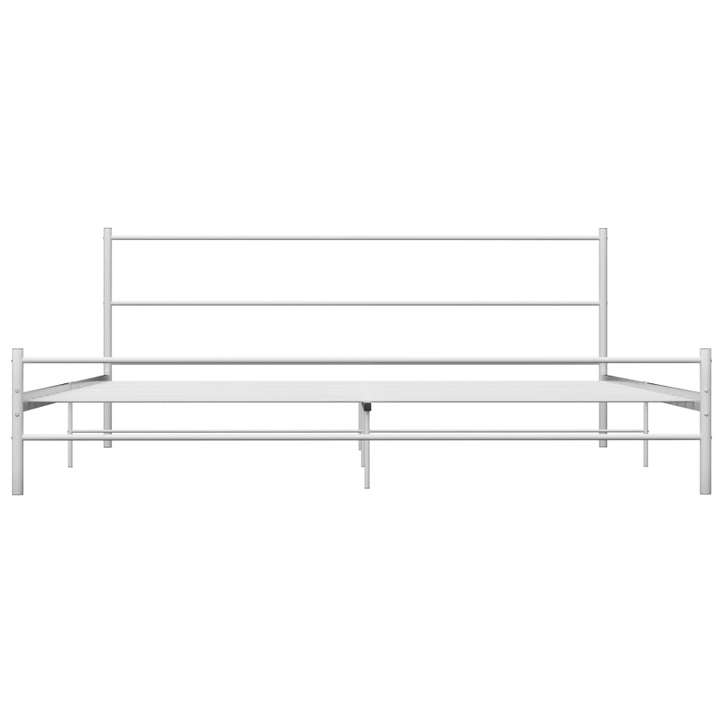 Bedframe Metaal Wit 180X200 Cm