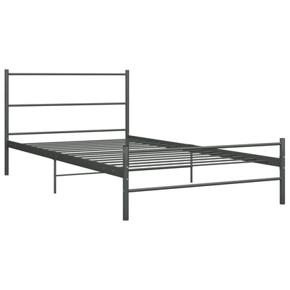 Bedframe Metaal 90 x 200 cm Grijs