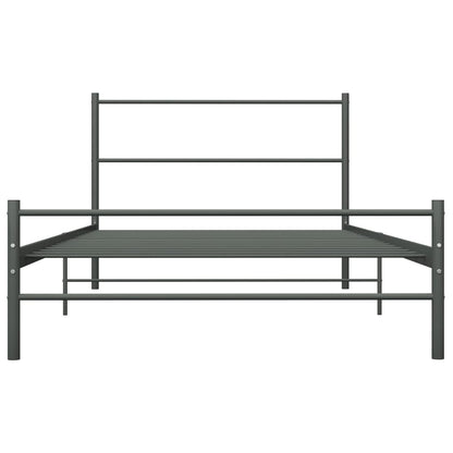 Bedframe Metaal 90 x 200 cm Grijs