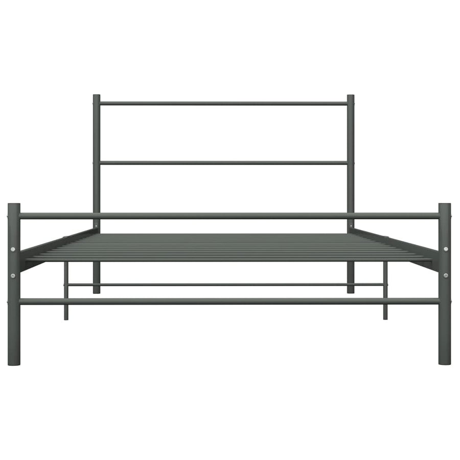 Bedframe Metaal 90 x 200 cm Grijs