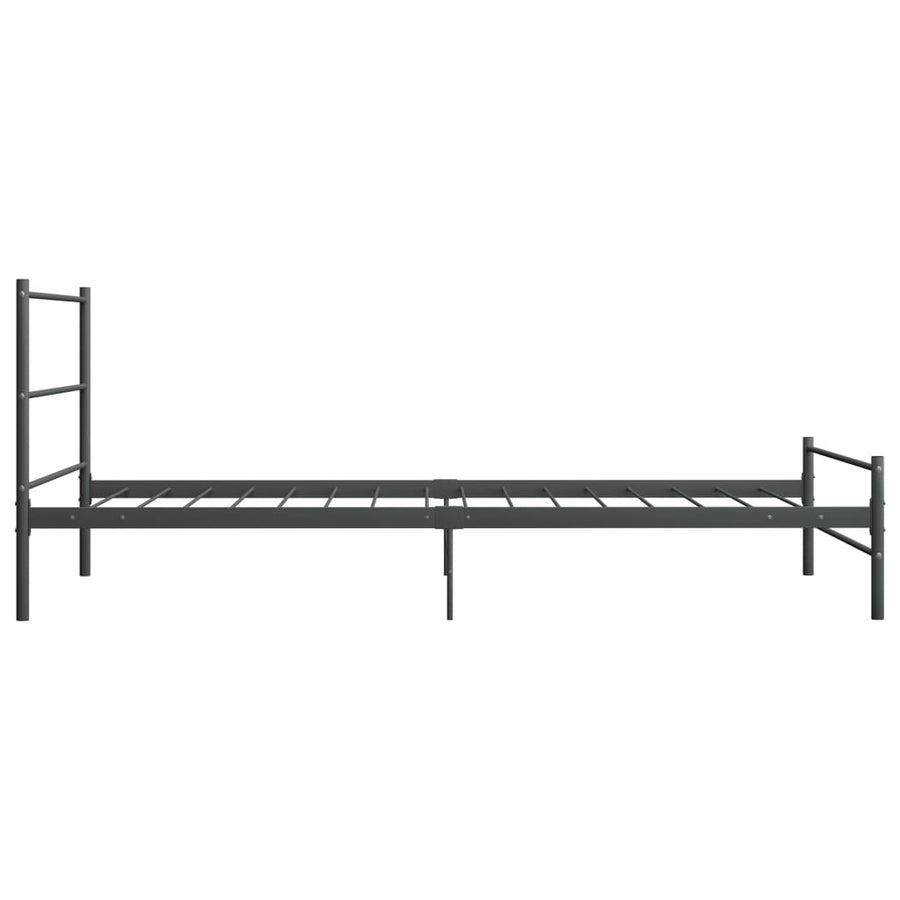 Bedframe Metaal 90 x 200 cm Grijs