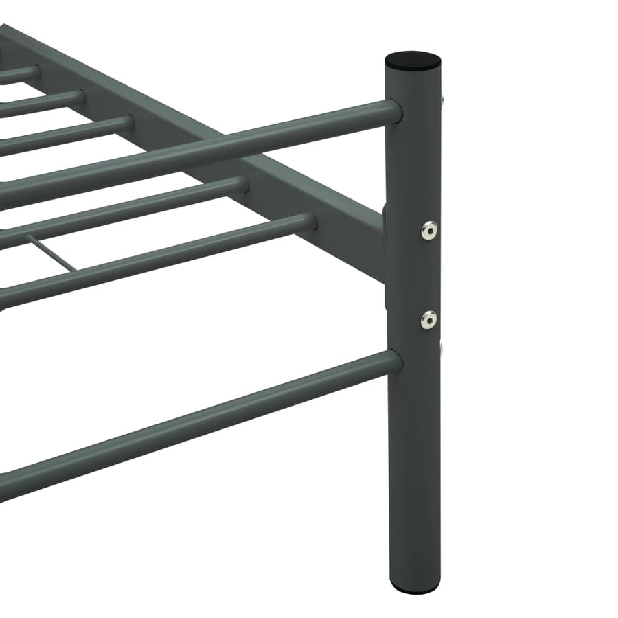 Bedframe Metaal 90 x 200 cm Grijs