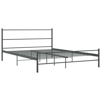 Bedframe Metaal 140 x 200 cm Grijs