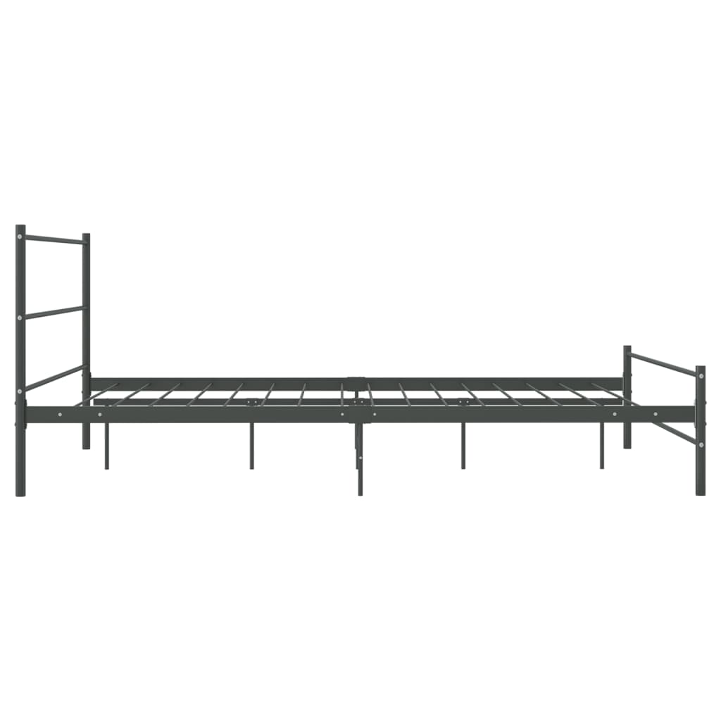 Bedframe Metaal 140 x 200 cm Grijs