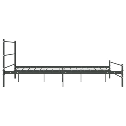 Bedframe Metaal 140 x 200 cm Grijs