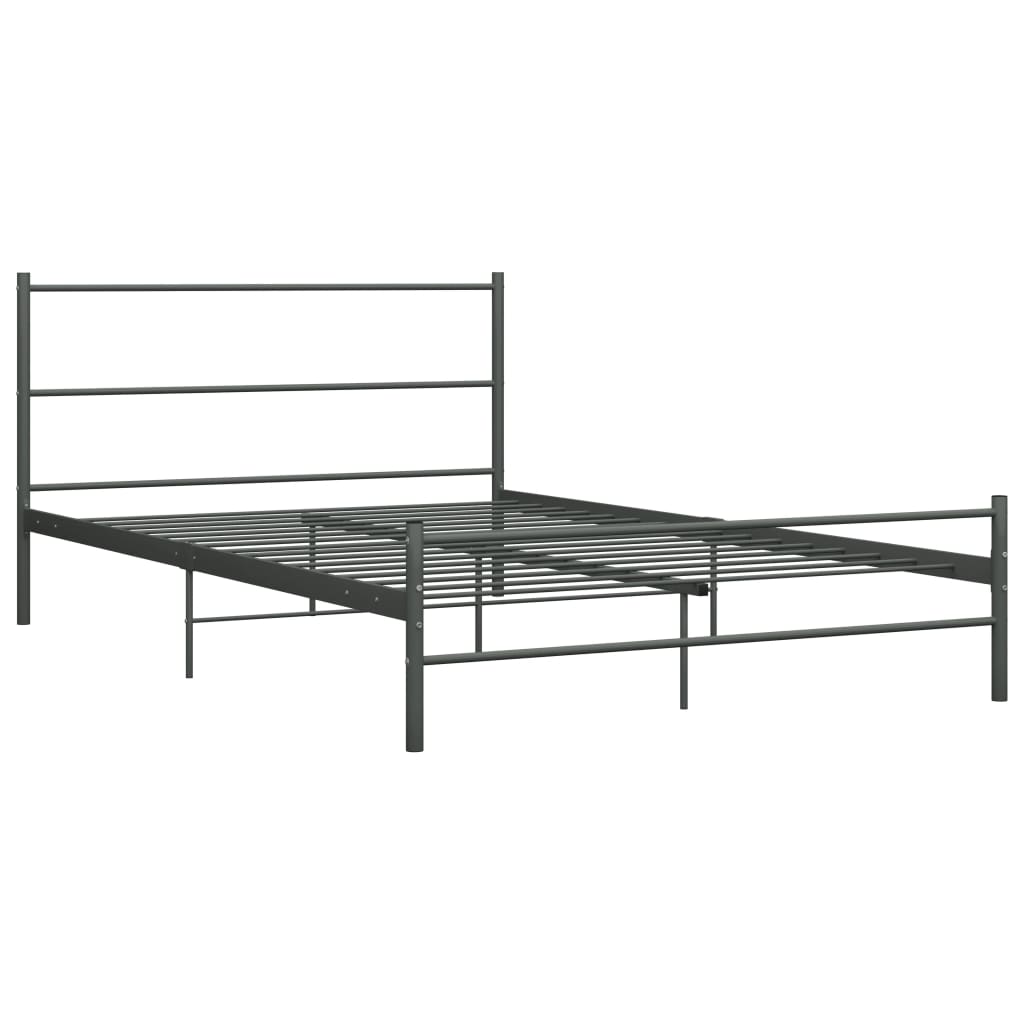 Bedframe Metaal 160 x 200 cm Grijs