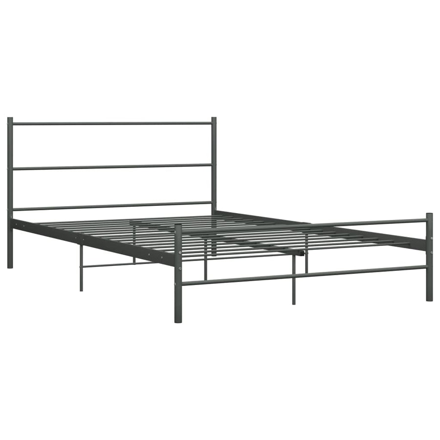 Bedframe Metaal 160 x 200 cm Grijs