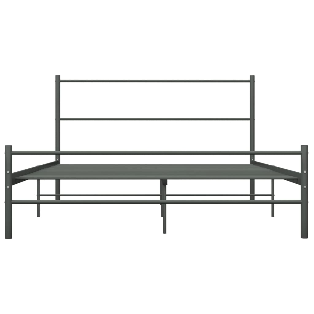 Bedframe Metaal 160 x 200 cm Grijs