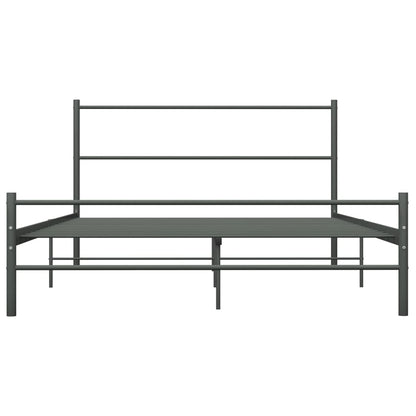 Bedframe Metaal 160 x 200 cm Grijs