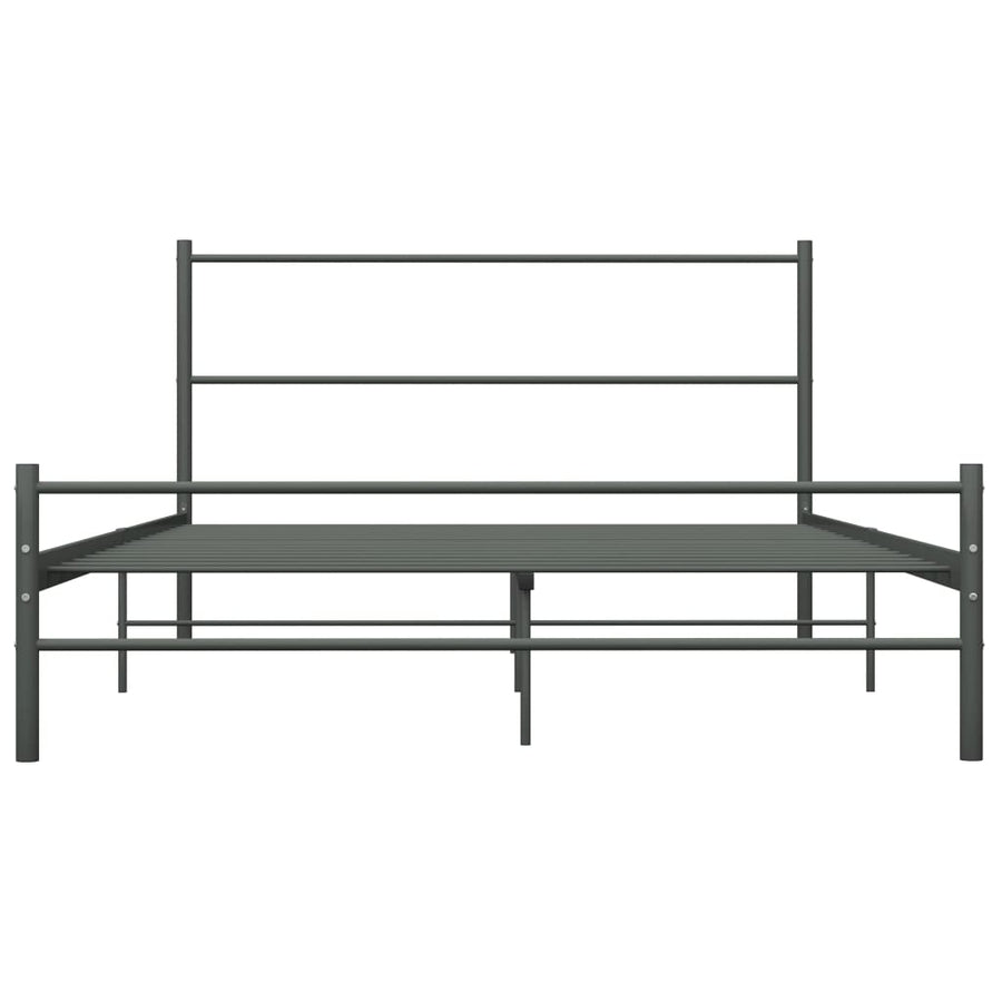Bedframe Metaal 160 x 200 cm Grijs