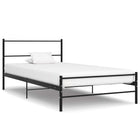 Bedframe Metaal 90 x 200 cm Zwart