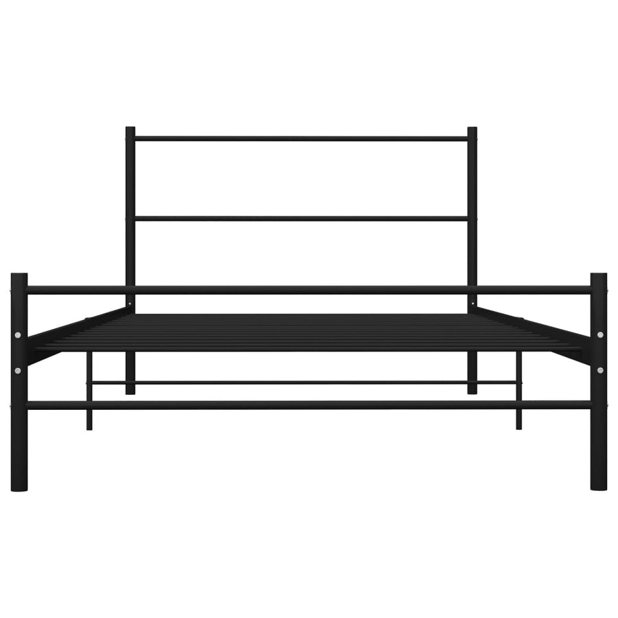 Bedframe Metaal 90 x 200 cm Zwart