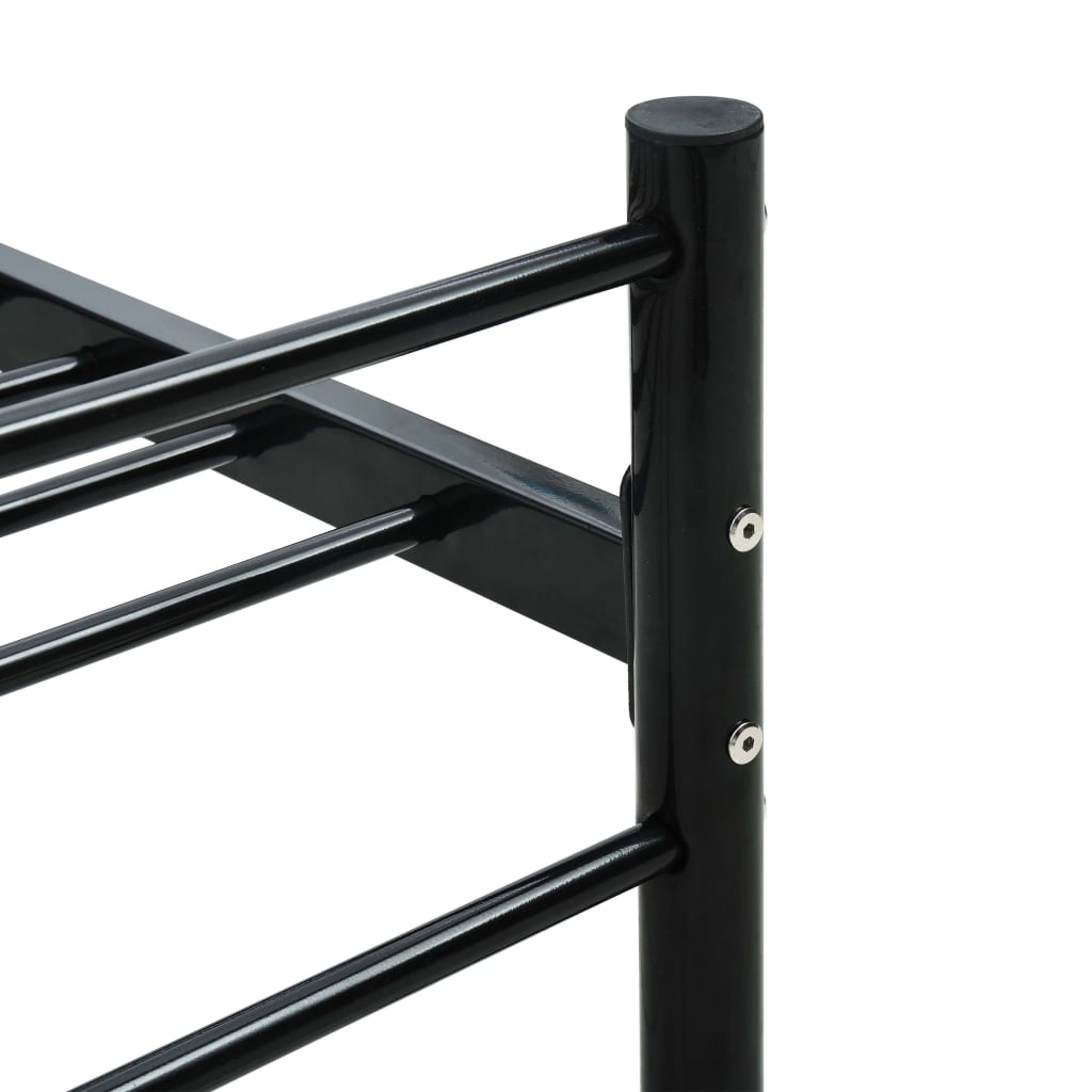 Bedframe Metaal 90 x 200 cm Zwart