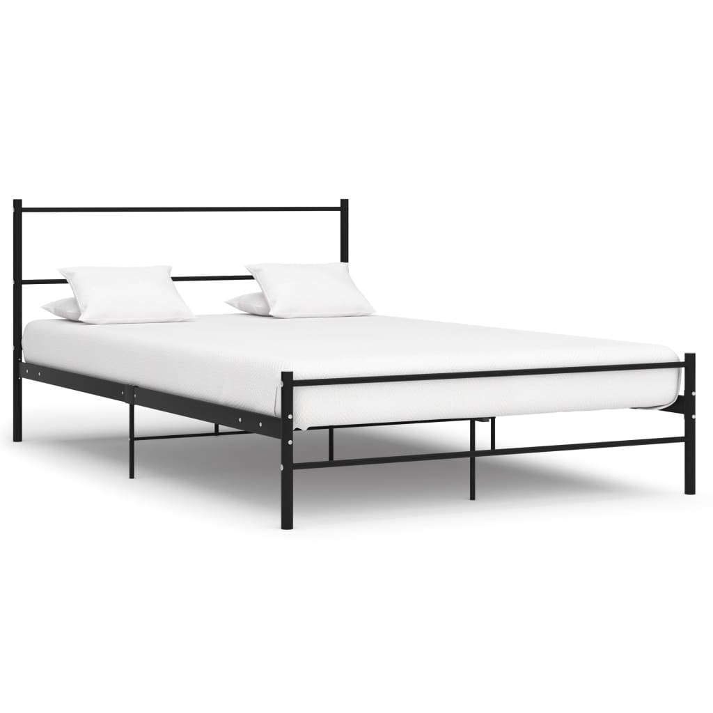 Bedframe Metaal 140 x 200 cm Zwart