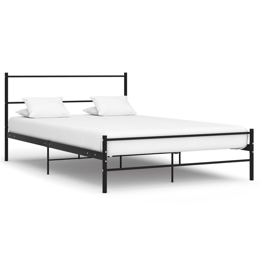 Bedframe Metaal 140 x 200 cm Zwart