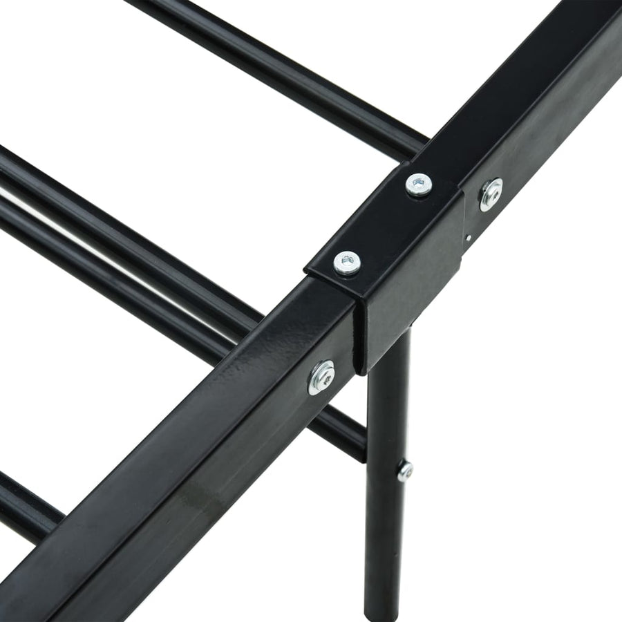 Bedframe Metaal 140 x 200 cm Zwart