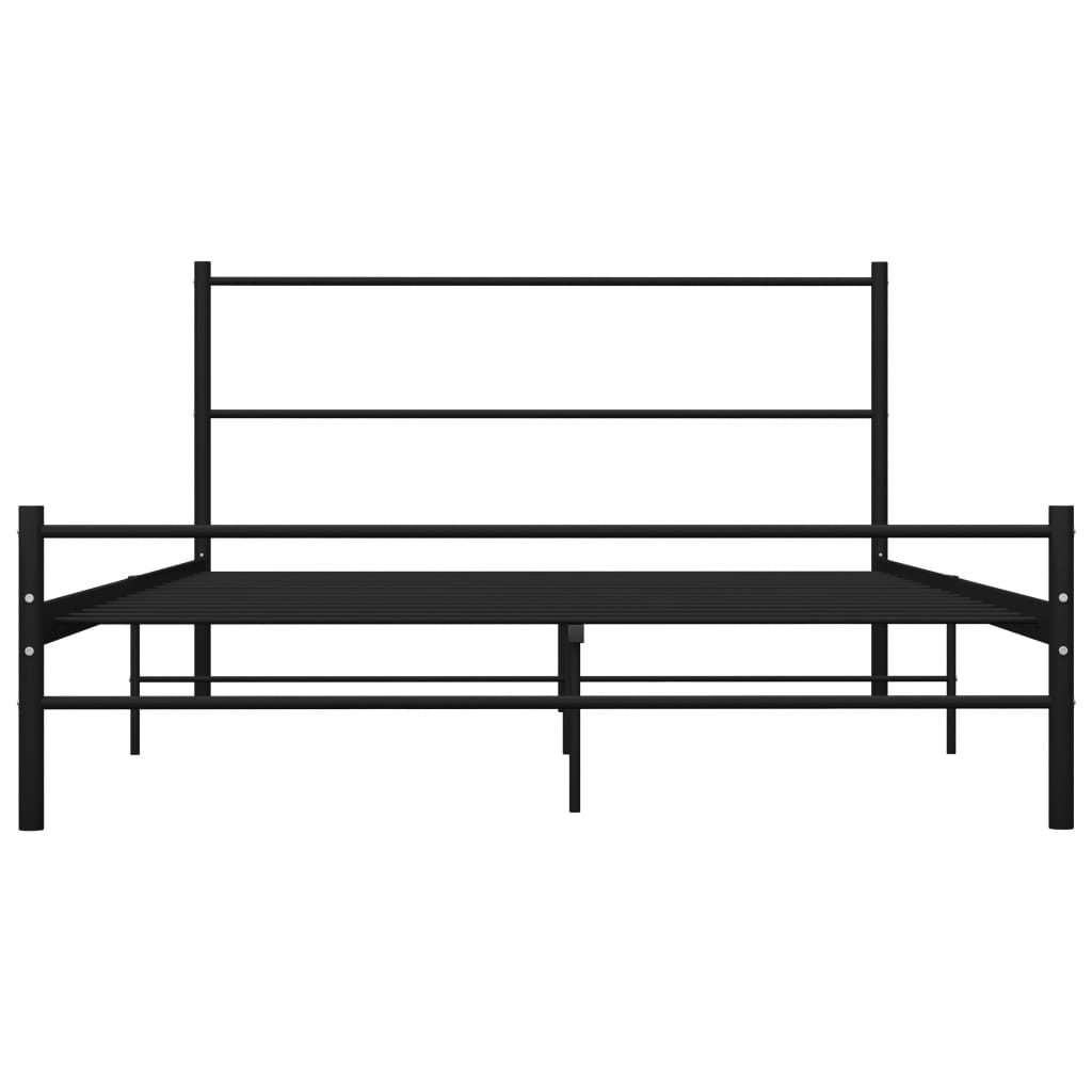 Bedframe Metaal 160 x 200 cm Zwart