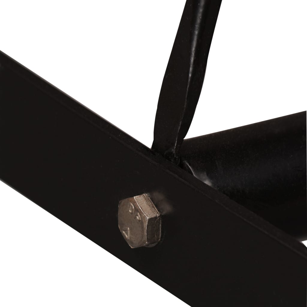 Barset Massief Hout En Echt Leer 120 cm massief sheesham hout