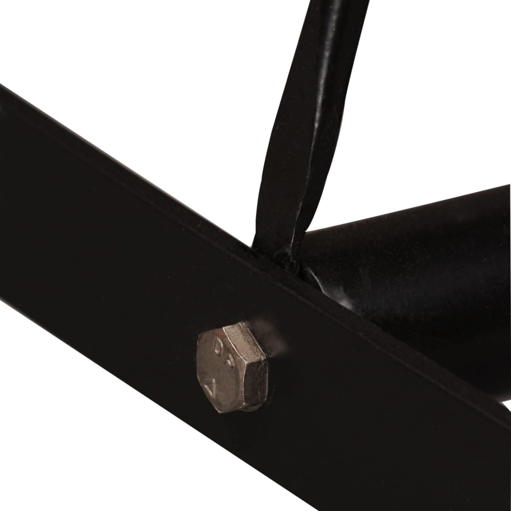 Barset En Echt Leer 180 cm Massief acaciahout