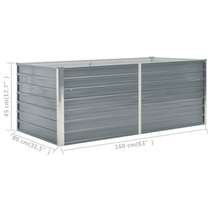 Plantenbak Verhoogd Gegalvaniseerd Staal 160 x 80 x 45 cm