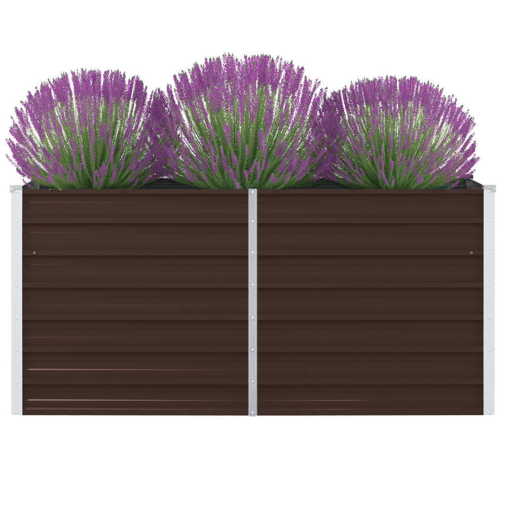 Plantenbak Verhoogd Gegalvaniseerd Staal 160 x 80 x 45 cm