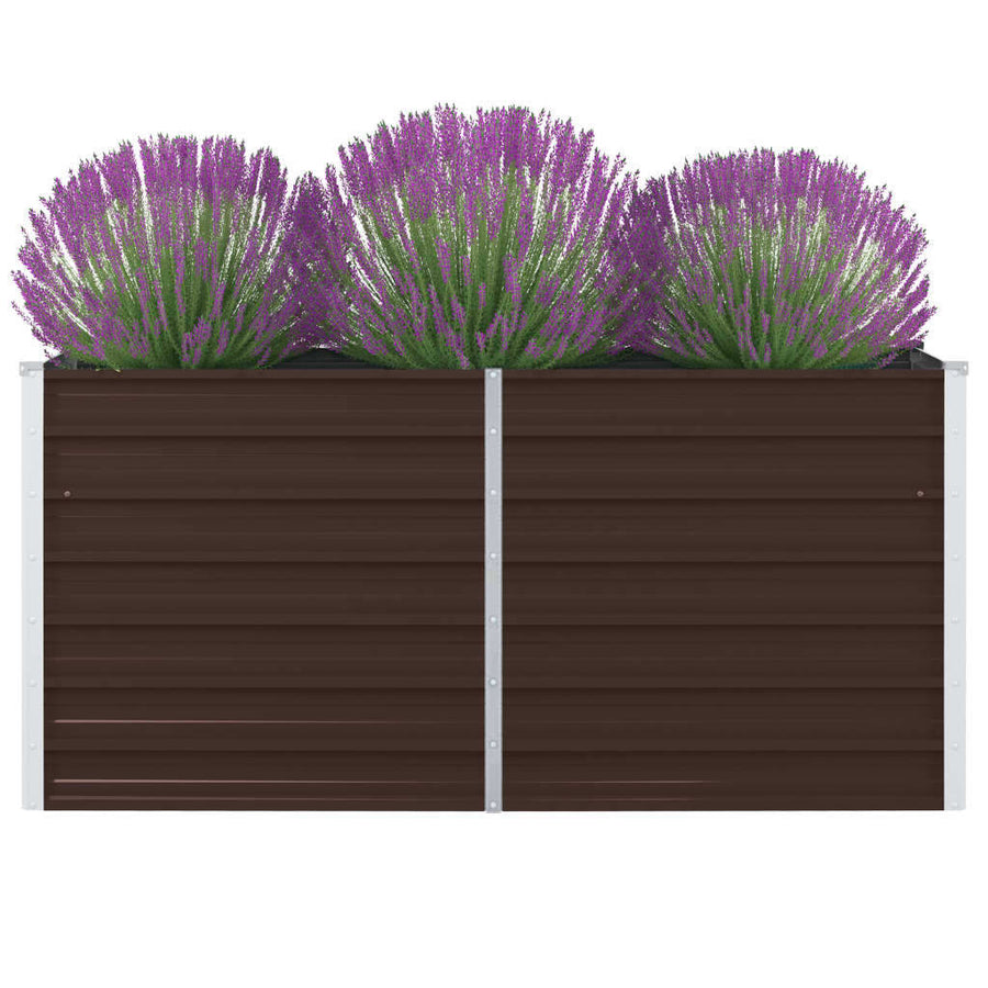 Plantenbak Verhoogd Gegalvaniseerd Staal 160 x 80 x 45 cm