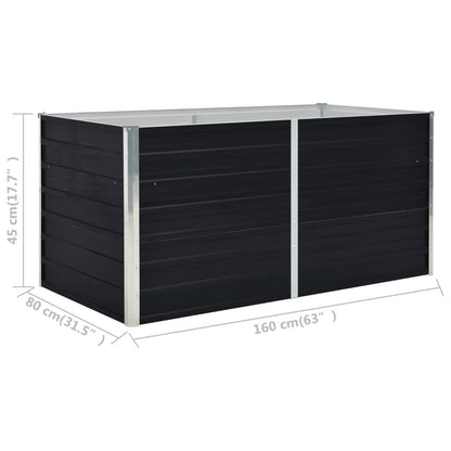 Plantenbak Verhoogd Gegalvaniseerd Staal 160 x 80 x 45 cm