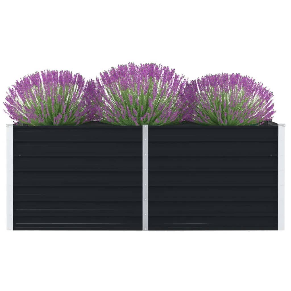 Plantenbak Verhoogd Gegalvaniseerd Staal 160 x 80 x 45 cm