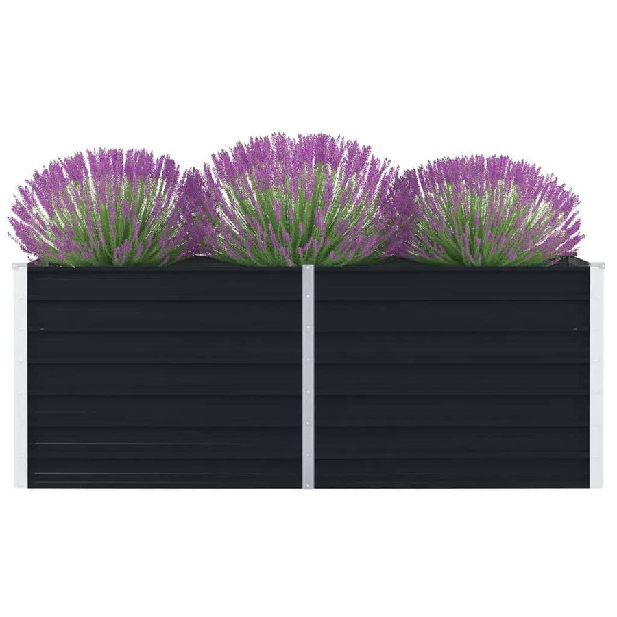Plantenbak Verhoogd Gegalvaniseerd Staal 160 x 80 x 45 cm
