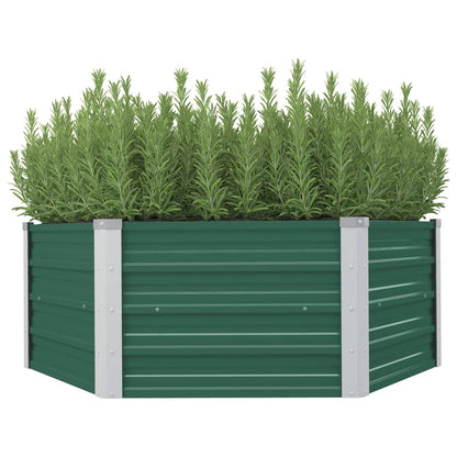 Plantenbak Verhoogd 29X29X46 Cm Gegalvaniseerd Staal Groen