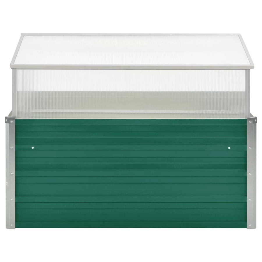 Tuinkas 100x100x77 cm gegalvaniseerd staal groen