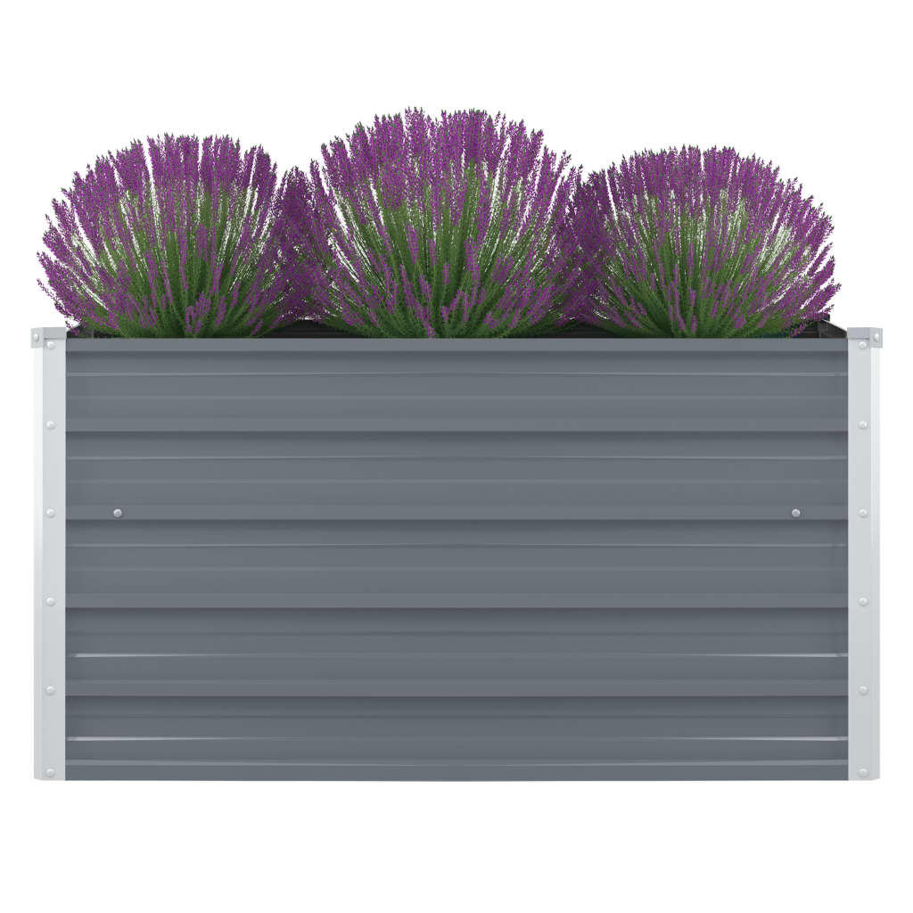 Plantenbak Verhoogd 00X00X45 Cm Gegalvaniseerd Staal Grijs