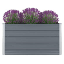 Plantenbak Verhoogd 00X00X45 Cm Gegalvaniseerd Staal Grijs