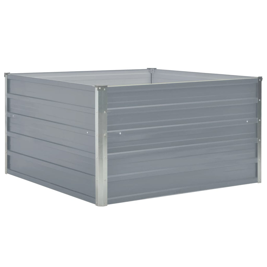 Plantenbak Verhoogd 00X00X45 Cm Gegalvaniseerd Staal Grijs
