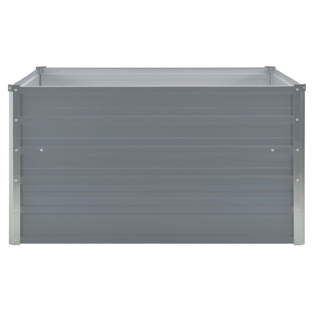 Plantenbak Verhoogd 00X00X45 Cm Gegalvaniseerd Staal Grijs
