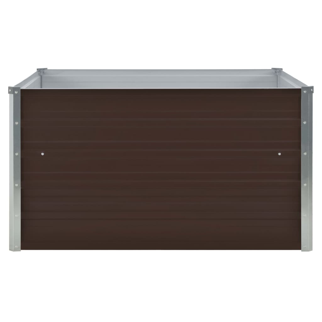 Plantenbak Verhoogd 00X00X45 Cm Gegalvaniseerd Staal Bruin