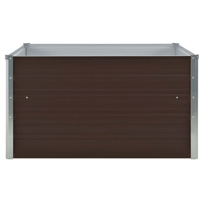Plantenbak Verhoogd 00X00X45 Cm Gegalvaniseerd Staal Bruin