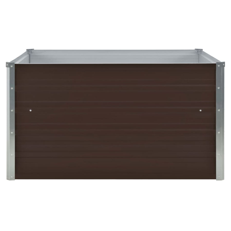 Plantenbak Verhoogd 00X00X45 Cm Gegalvaniseerd Staal Bruin