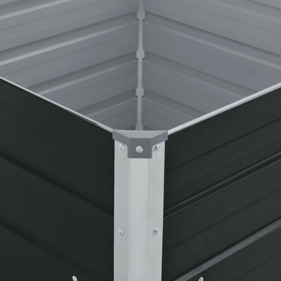 Plantenbak Verhoogd 00X00X45 Cm Gegalvaniseerd Staal Bruin